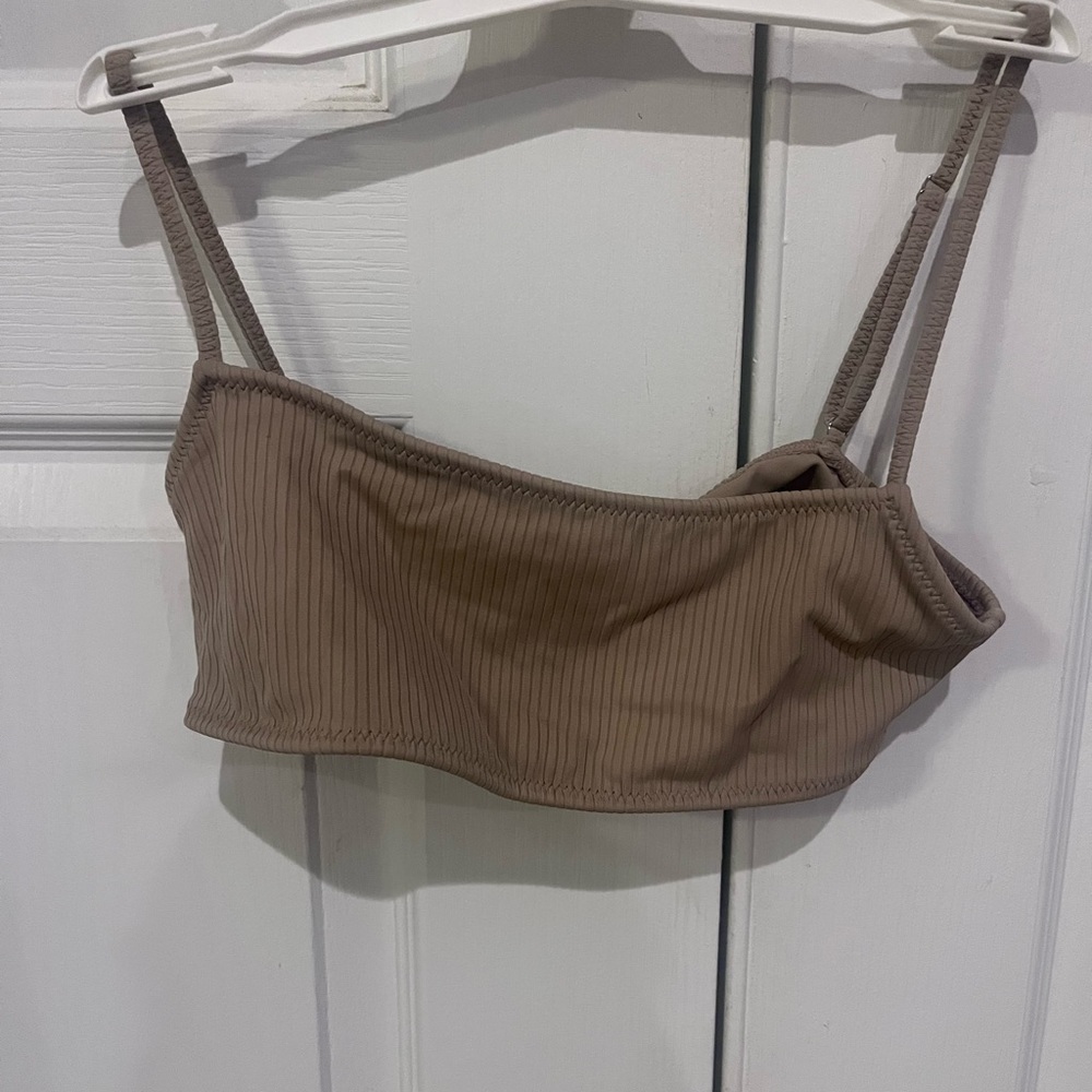 Brown bathing suit top